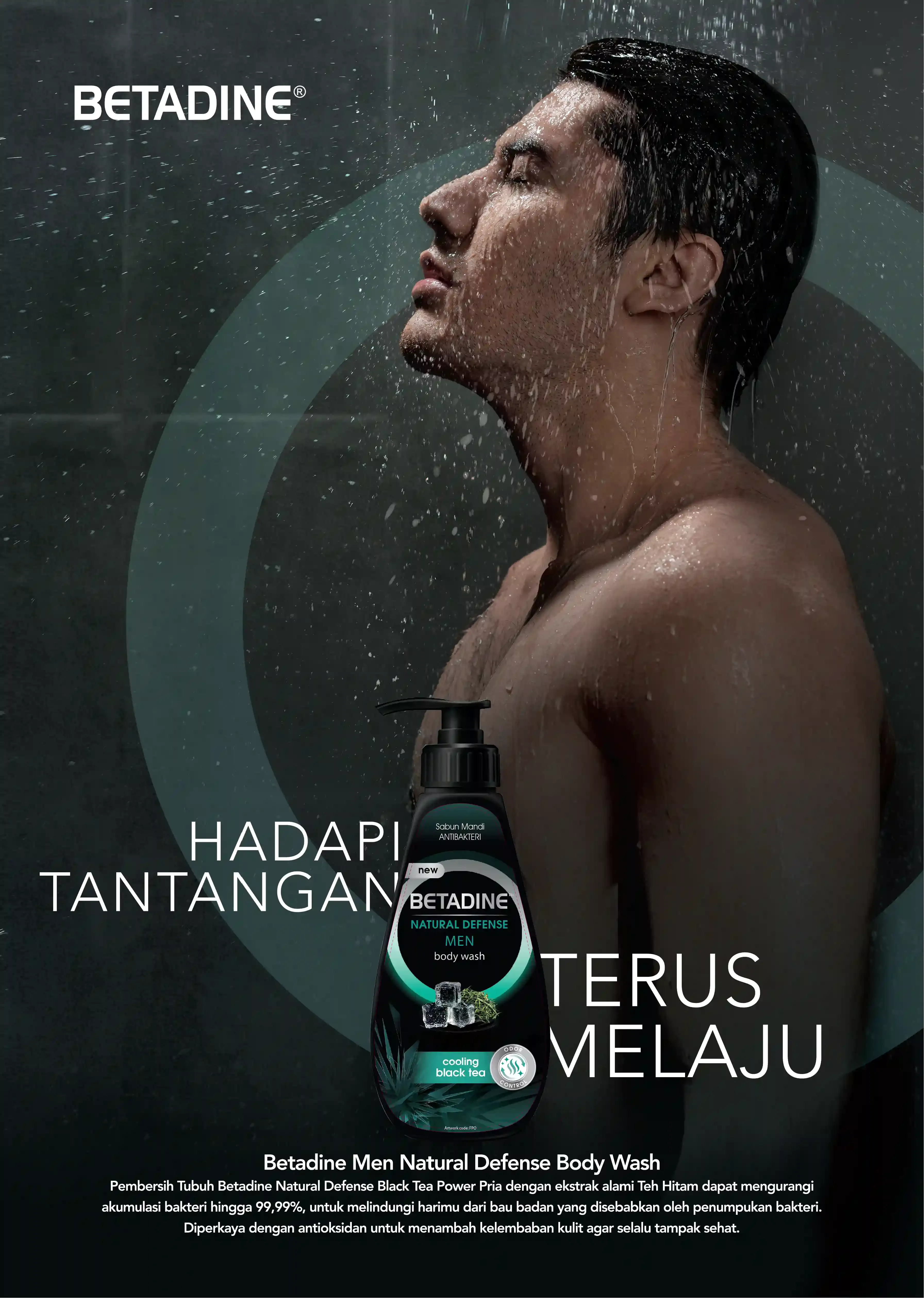 Betadine Key Visual Men's Natural Defense Body Wash Poster 2