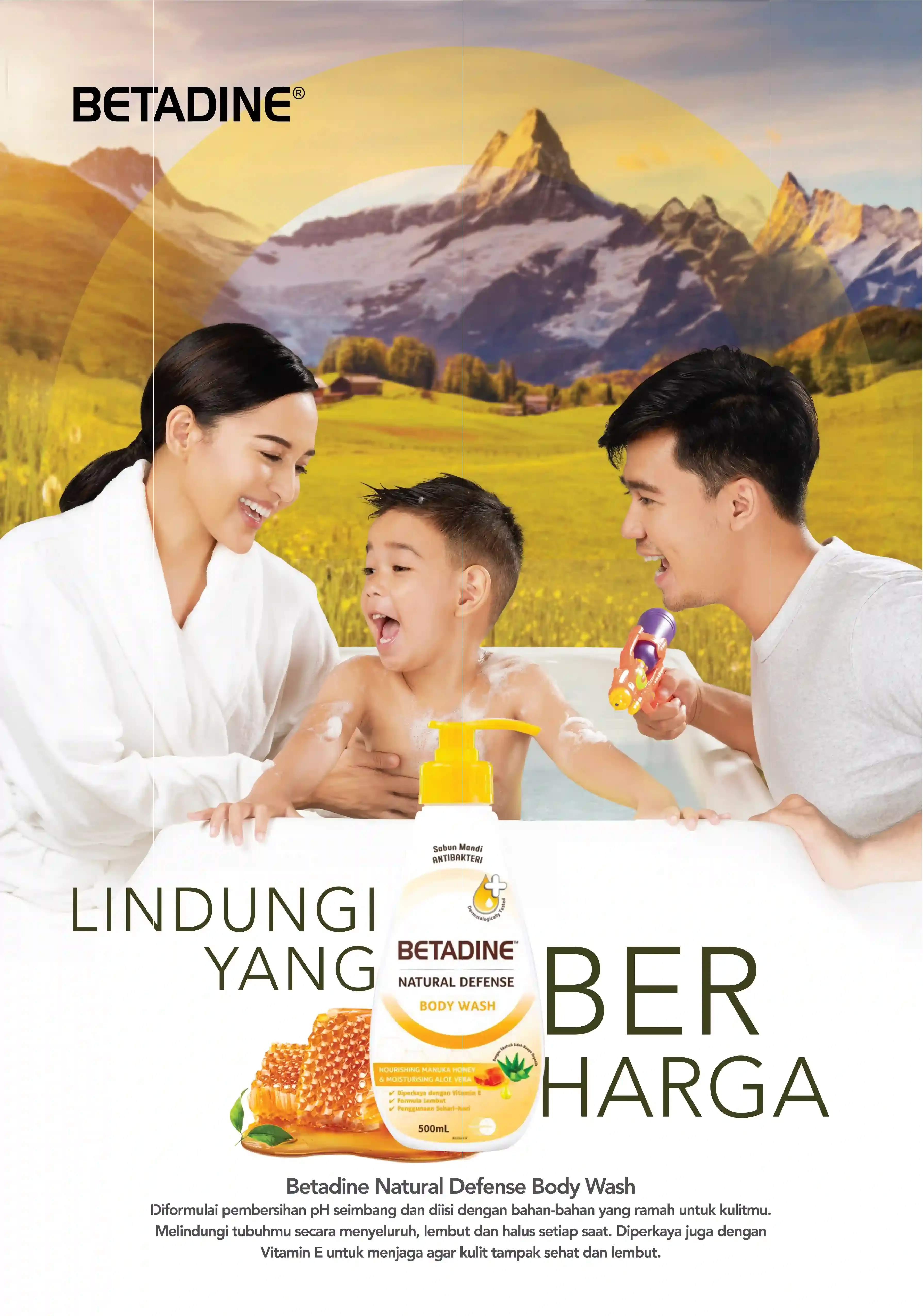 Betadine Key Visual Natural Defense Body Wash Poster 1
