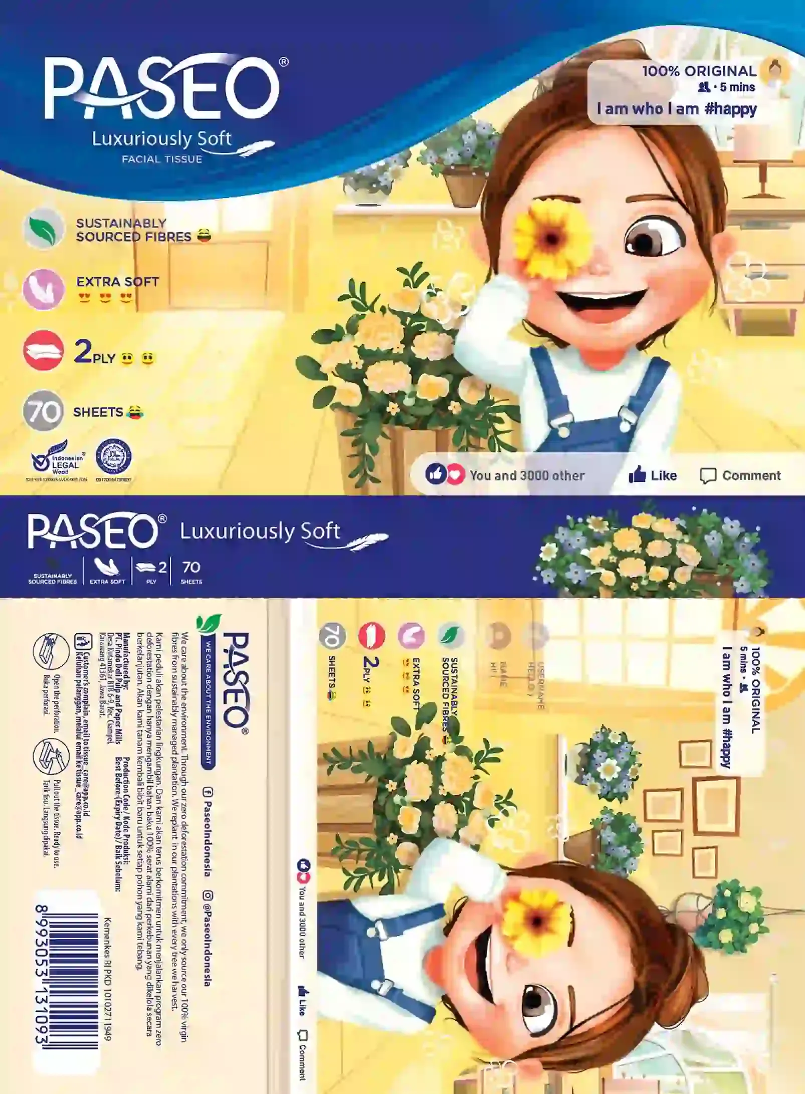 Paseo's Digital and Trend-Based Innovation Packaging Variant 1 Dieline