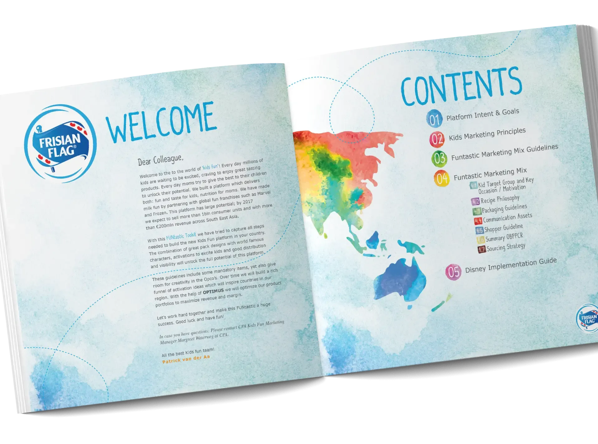 Frisian Flag Disney Brand Guidelines book preview