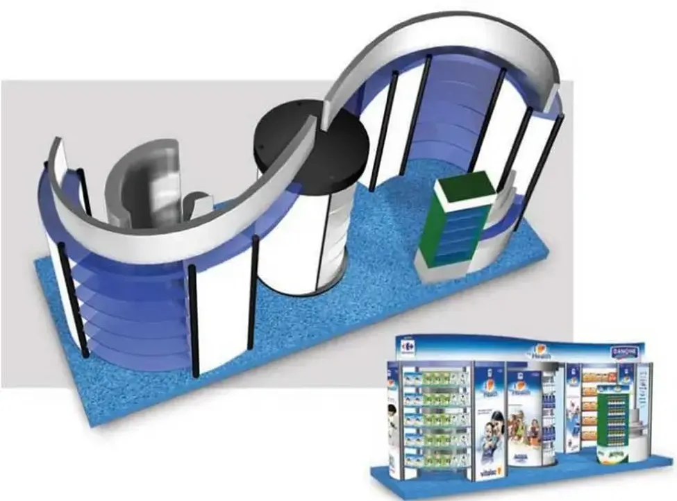 Danone Carrefour I Love My Health event booth concepting 2
