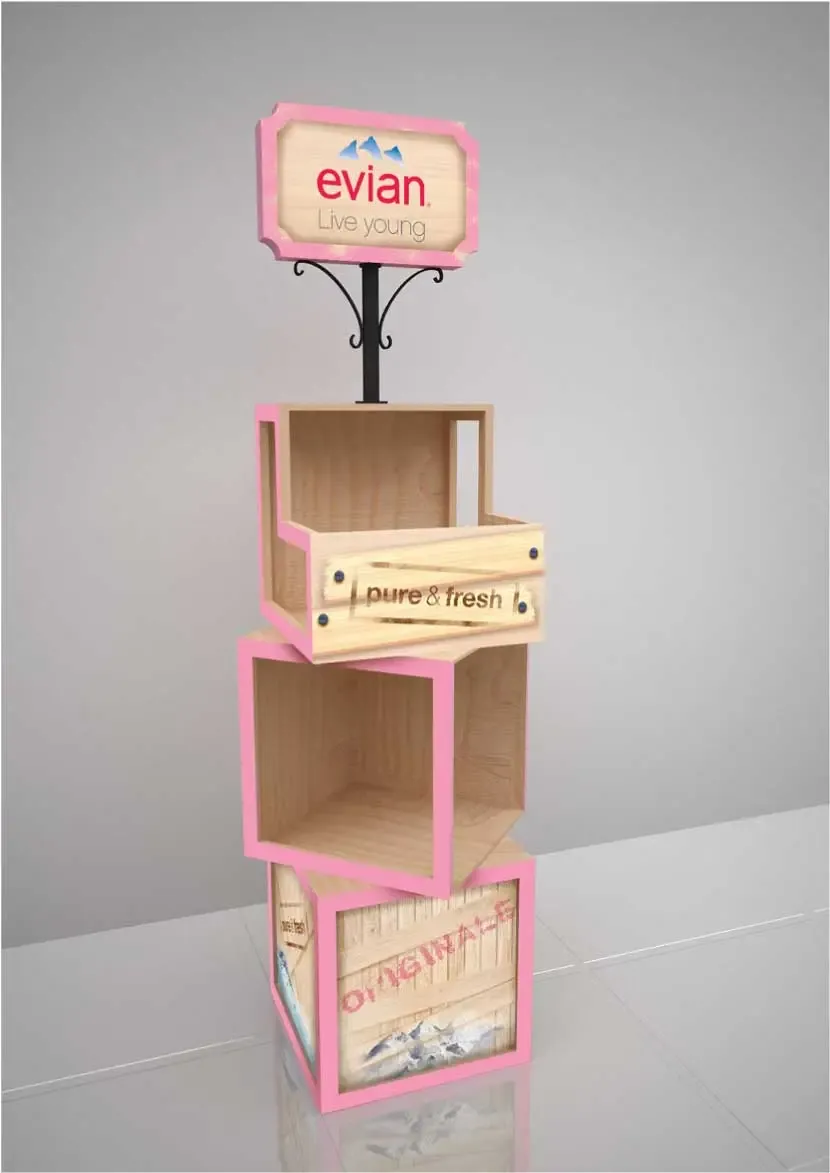 Evian Grand Lucky box stand