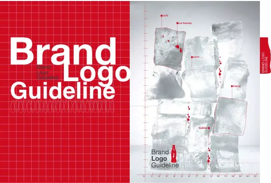 Brand logo guideline 2 with ice cubes