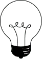 Unlit lightbulb