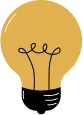 Lit lightbulb