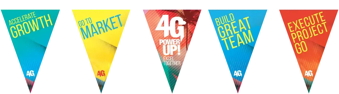 4G Power Up! Bunting
