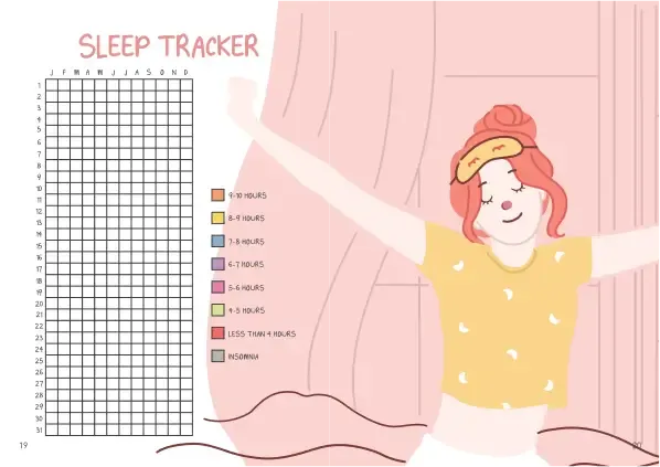 Betadine Red Journal Sleep tracker
