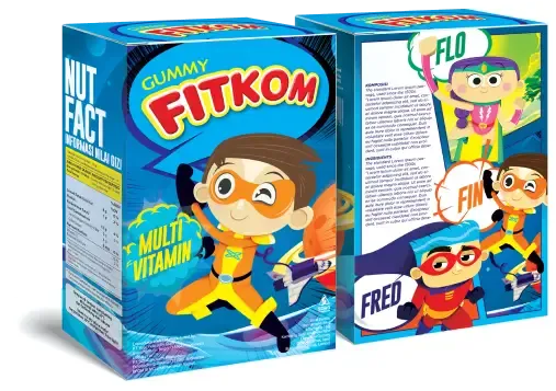 Fitkom Gummy Fin variant packaging