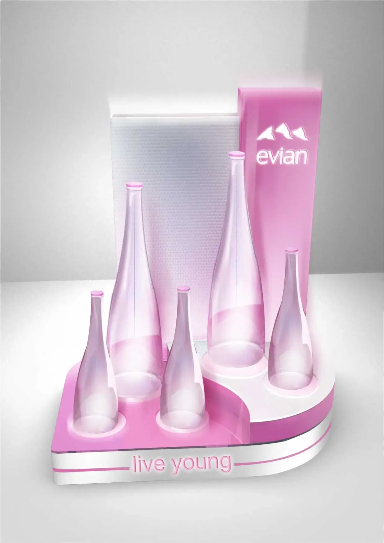 Evian Checkout Counter Display