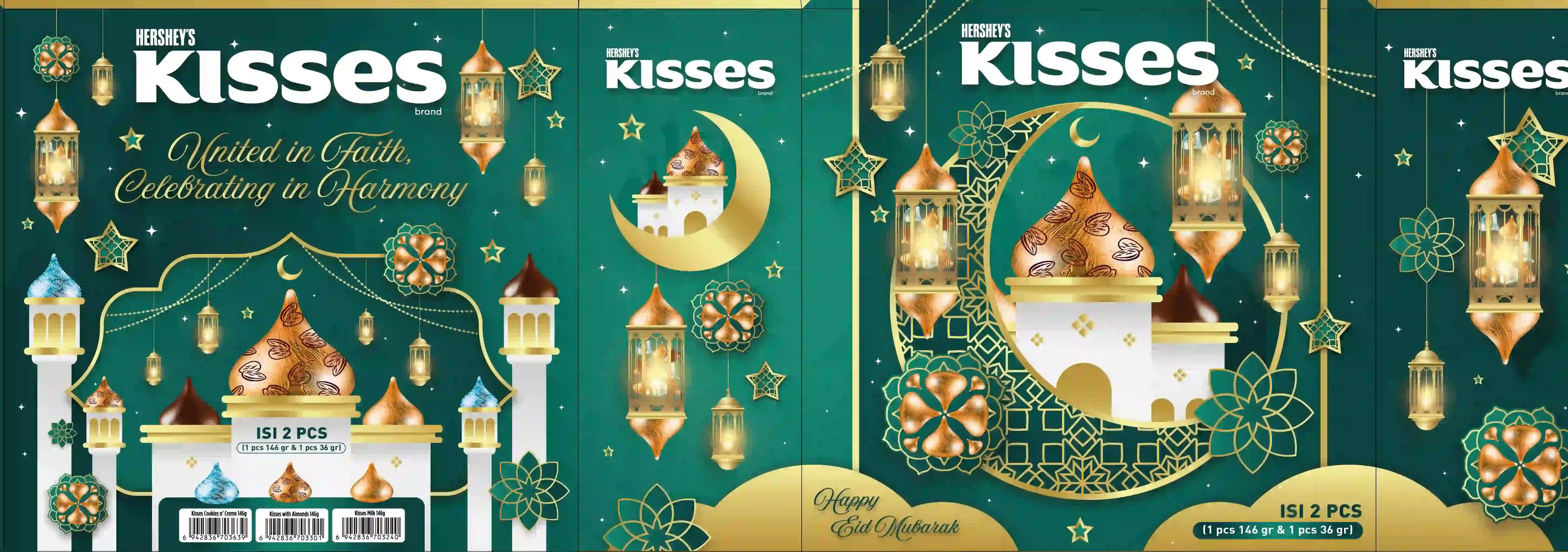 Hershey's Kisses Lebaran Festive Packaging Dieline