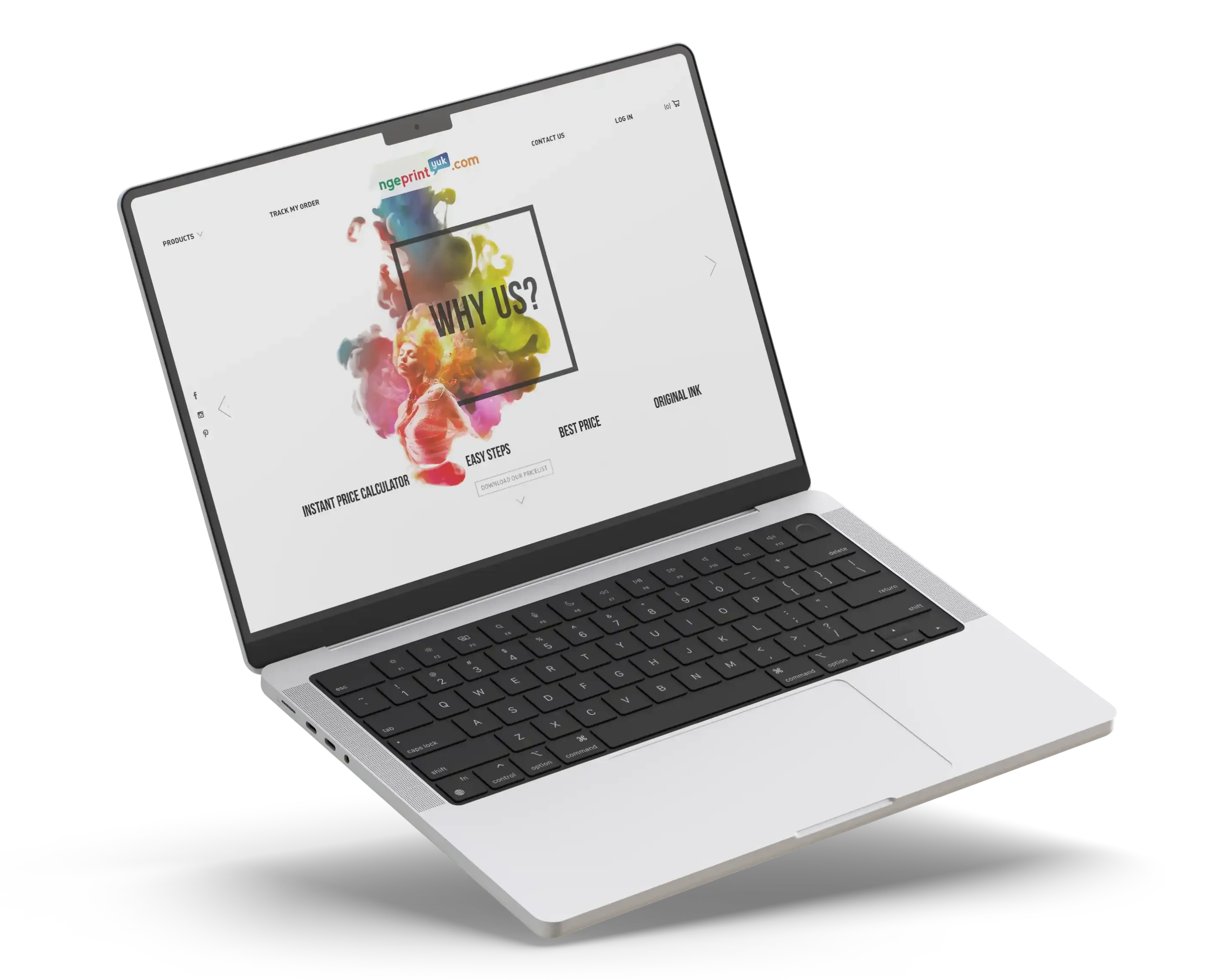 Ngeprint Yuk! Website laptop mock-up