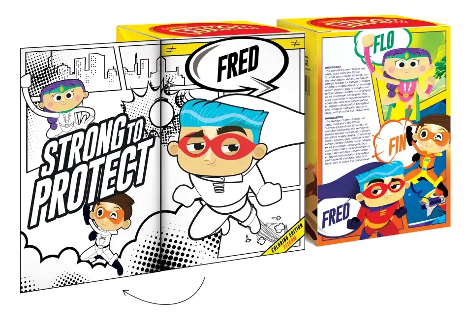 Interactive packaging of Fitkom Gummy