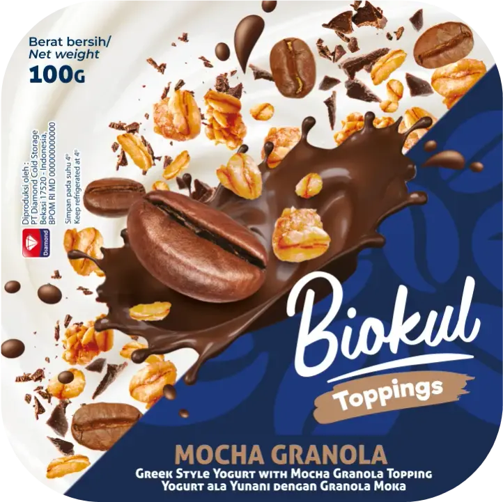 Biokul Toppings Mocha Granola flavor