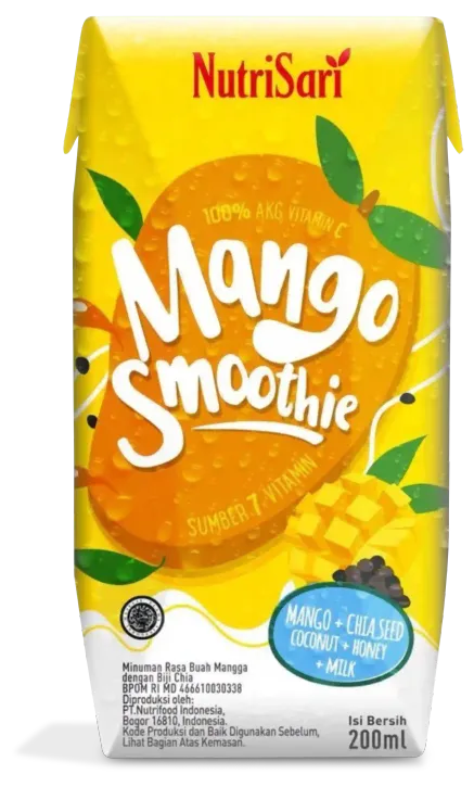 Nutrisari Mango Smoothie carton