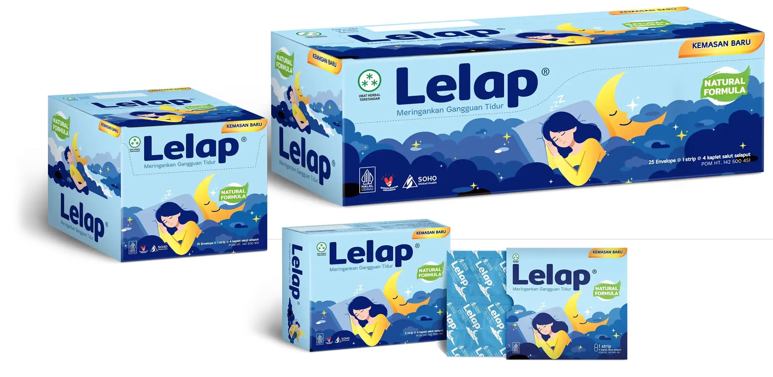 Lelap new packaging showcase