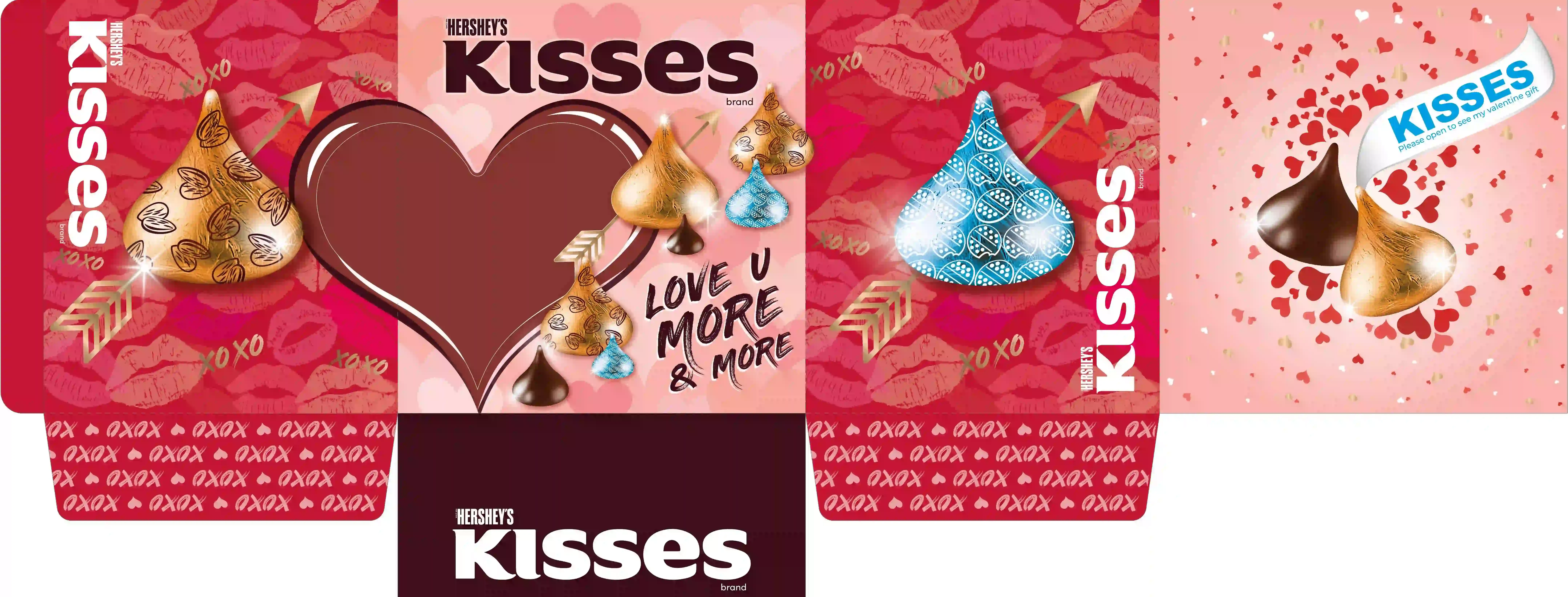 Hershey's Kisses Valentine's Festive Packaging Dieline
