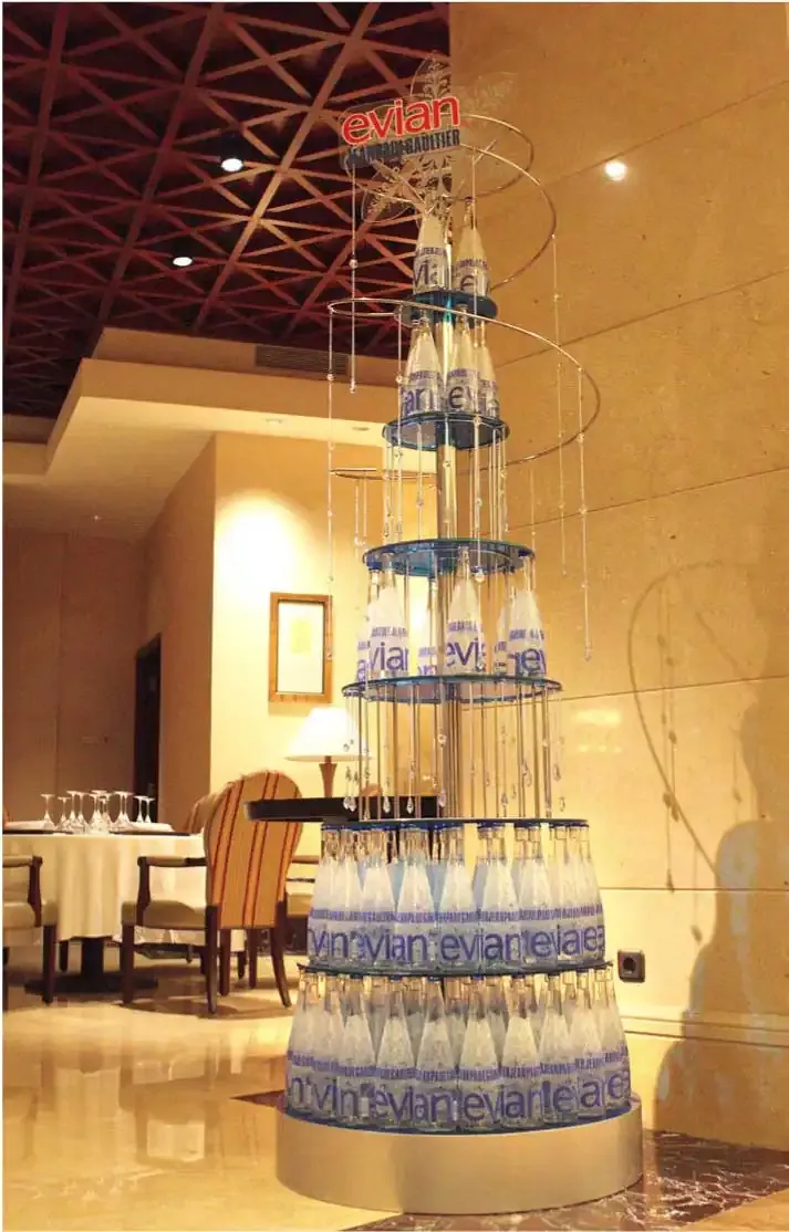 Evian Jean Paul Gaultier Christmas Tree In-Store Display Preview 11