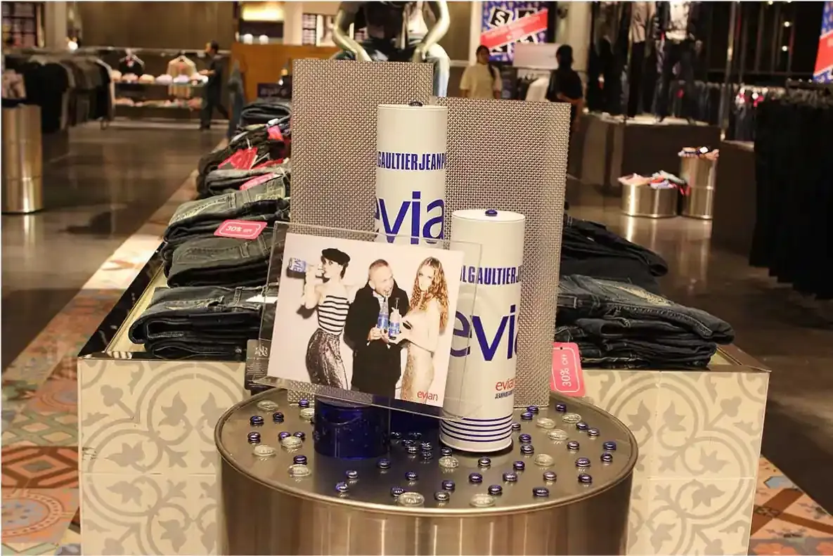 Evian Jean Paul Gaultier Christmas Tree In-Store Display Preview 2