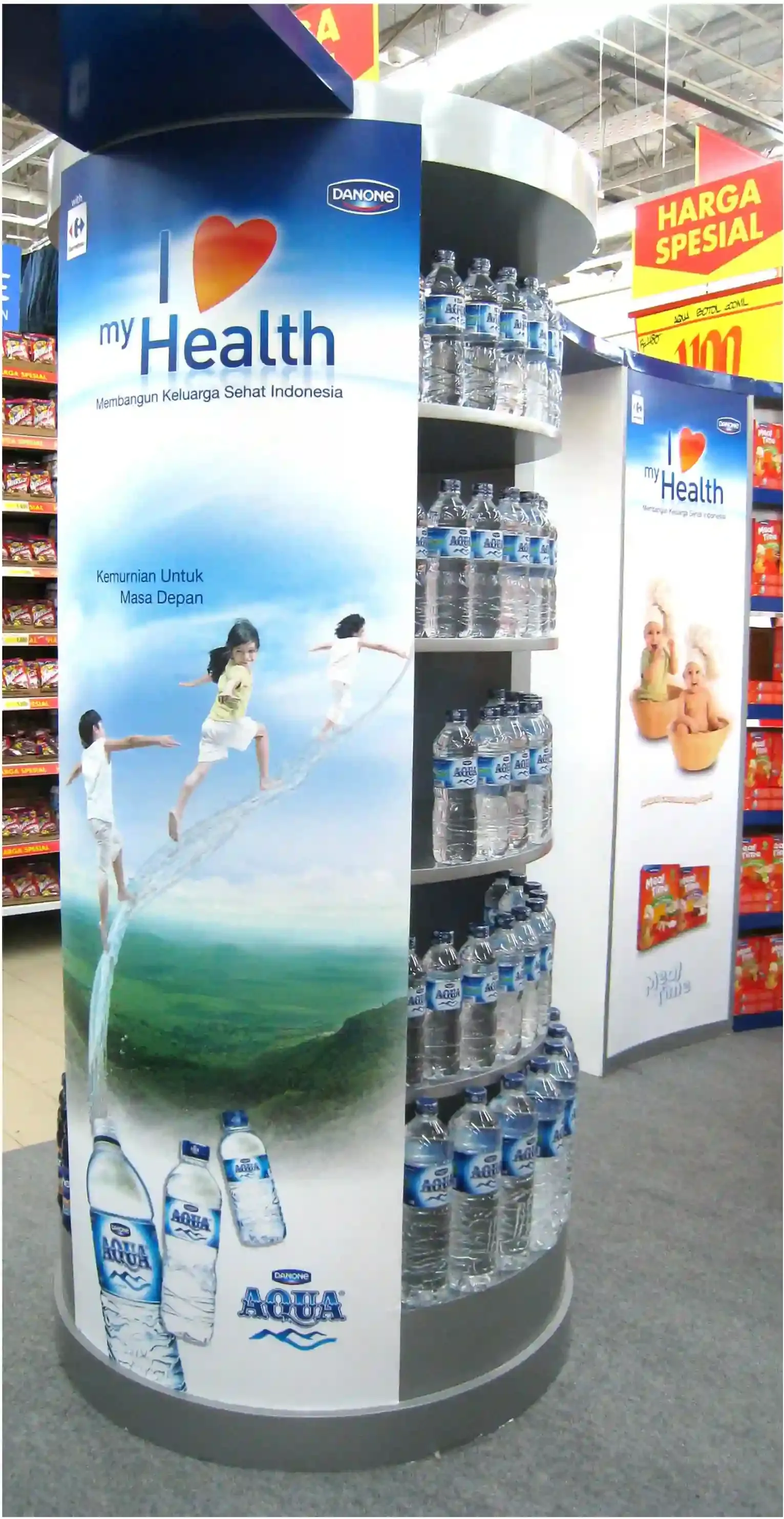 Danone Carrefour I Love My Health event booth in store preview 8