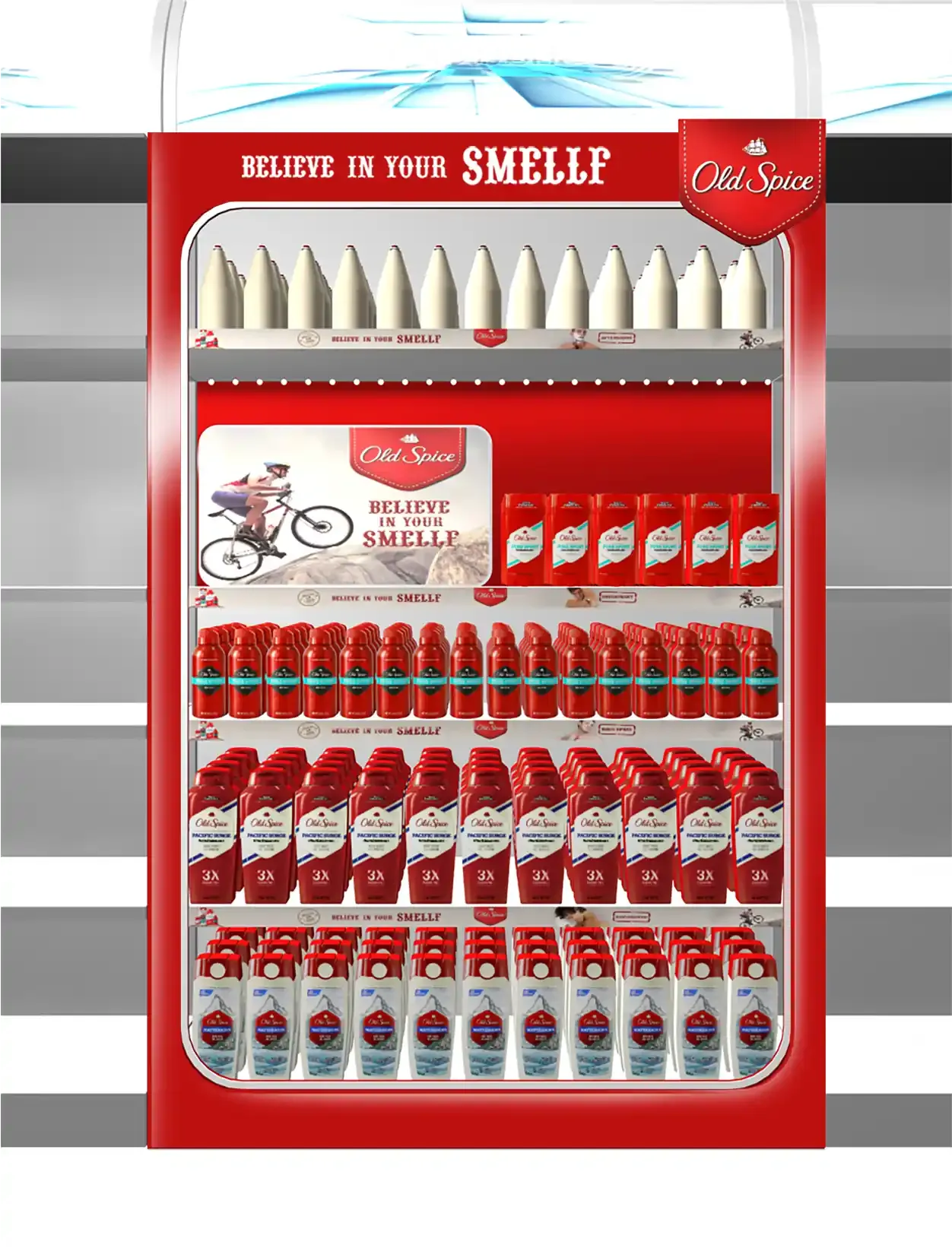 Old Spice brand blocking