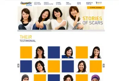 Dermatix Scar Treatment Website new homepage preview 1