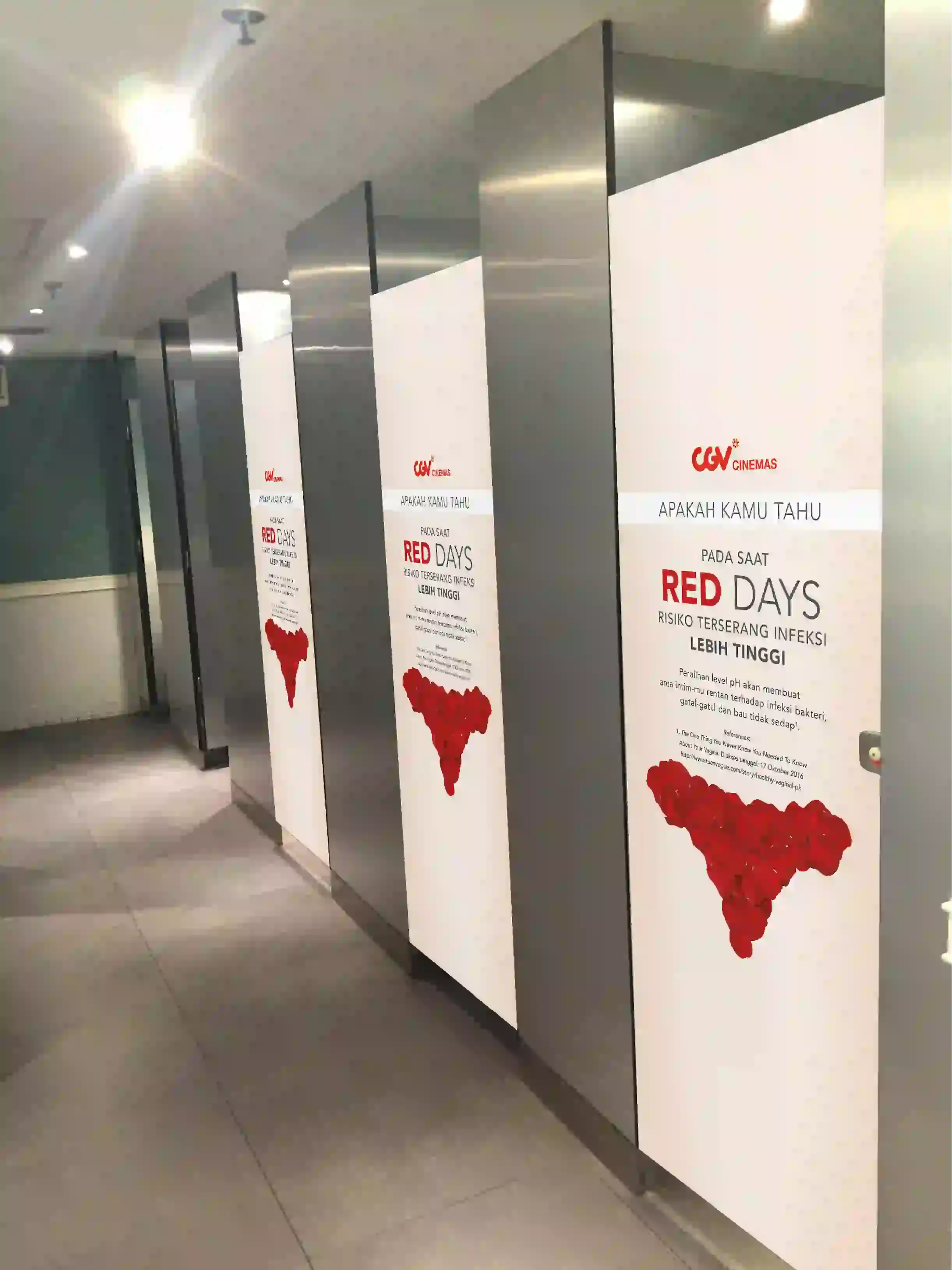 Betadine Feminine Hygiene CGV Toilet Doors
