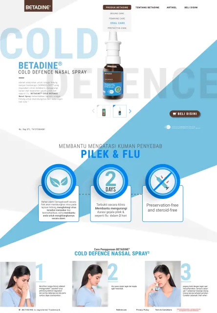 Betadine Cold Defence Nasal Spray UI
