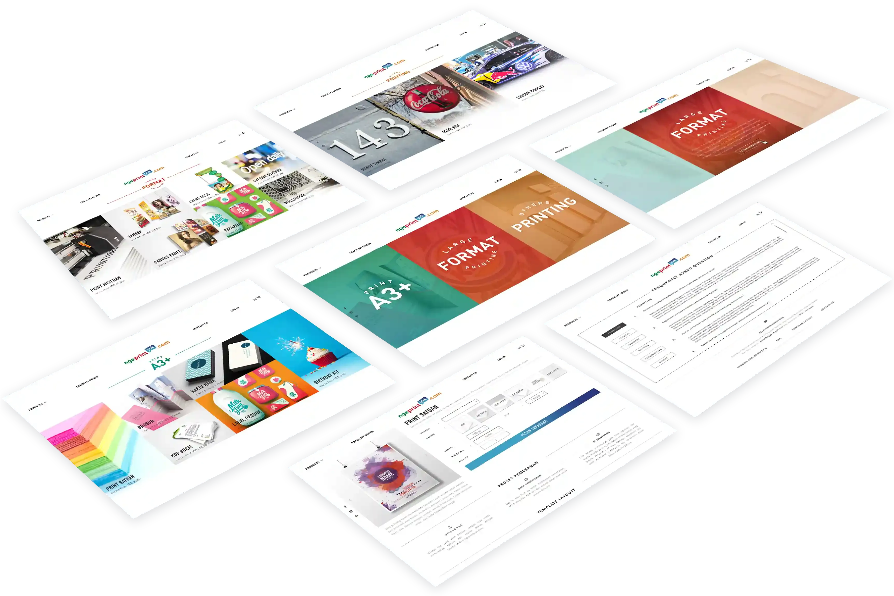 Ngeprint Yuk! Website UI preview