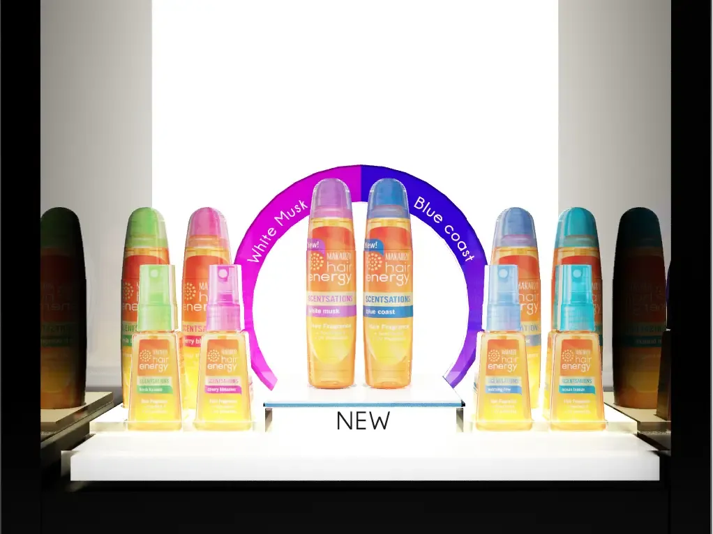 Makarizo Hair Energy products close-up display